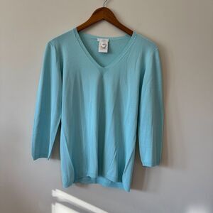 Escada Women’s Light Blue Sweater - Size German 38 / US 8-10